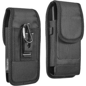 Cell Phone Holster for iPhone 17 16 15 14 13 Pro Max, 17 Air, 16 15Plus, Galaxy Z Fold 7 6 S25 S24 Ultra Plus A16 A36 5G Case with Belt Clip Belt Holder Pouch (Fits Phone with Otterbox Case on) Black (Large)