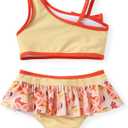 Disney Princess Moana Ariel Mickey and Friends Toddler Girls 2 Piece Tankini Bathing Suits Summer Rash Guard Swimwear