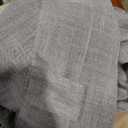 Valea Home Soft Burlap Natural Tan Rod Pocket Window Curtain Panels for Living Room Patio Door, 37" x 84", 1 Panel