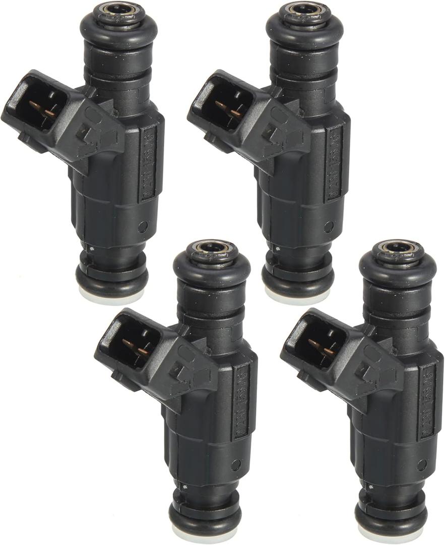 X AUTOHAUX 4 Pcs 0280156061 06A906031BA Car Fuel Injector Nozzle Replacement for Audi TT 1.8T 2001-2006 for VW Golf GTI 1.8T 01-06 for Beetle GLS 1.8 04-05