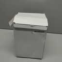 NIXBYO Dog Treat Container Airtight - 5 Inch Wide x 8.7 Inch White Ceramic Dog Treat Jar for Kitchen Counter, Doggie Cookie Jar with Airtight Bamboo Lid - Farmhouse Style Dog Food Storage Container