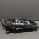 PartsFlow Halogen Headlight Black Housing Clear Lens Headlamp Assembly Right Passenger Side For 2013 2014 2015 Honda Accord HO2503151