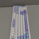 AULA F99 Wireless Mechanical Keyboard, Tri-Mode BT5.0/2.4GHz/USB-C Hot Swappable Custom Keyboard, Pre-lubed Linear Switches, Gasket Structure, RGB Backlit Gaming Keyboard for PC/Tablet/Xbox/PS4/PS5 (Blue & Purple & White)