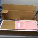 Kitchen Playset for Kids Ages 3-8, Wooden Pretend Play Kitchen, Including Telephone, Ice Maker, Refrigerator, Dimensions: 35 H x 31 W x 12 D (Pink)