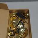 Joyyy Weighted Candlestick Holders Candle Stick Holder for Candlesticks, Vintage Metal Candelabra Candlestick Holders Candle Stand for Holiday Fireplace Party Dining Home Set of 6 (Gold)