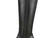 Naturalizer womens Deesha - Wide Calf Boot (7.5 Wide, Black Leather)