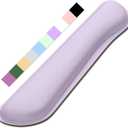 Dapesuom Enlarge Keyboard Wrist Rest, Cute Memory Foam Keyboard Wrist Cushion for Computer Desk Mats Support, Typing Pain Relief Ergonomic Mouse Pad Rests with Non-Slip Base for Gaming, Laptop, Purple (17 x 3.6 x 1 inches)