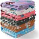 Luciphia 1 Pack 6 Dog Blankets Cat Soft Fluffy Fleece Pet Blanket Warm Cute Print Design Puppy Kitten Doggy Paw Medium(30"x20")
