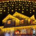 1620LED 164ft Christmas Lights, 360Drops 12 Modes Warm White Christmas String Lights Outdoor Dimmable, Waterproof Christmas Decoration Fairy Lights with Timer for Indoor Eaves Party Patio Window Fence