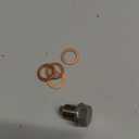 M14x1.5 Magnetic Oil Drain Plug, Magnetic Stainless Steel Oil Pan Drain Nut Bolt with 5PCS Copper Crush Washer Anti Leakage, Universal Leak-proof Replacement,Fits Most Cars,Motorcycles,Boats