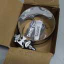 1 Pcs 4.0 inch Exhaust Clamp Butt Joint 304 Stainless Steel Band Lap Joint Band Clamp Stainless Steel for Pipes Catalytic ConvertersMuffler (1, 4.0 inch)