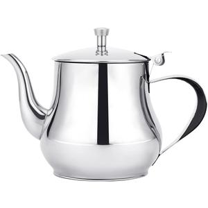 SANQIAHOME 360ml(13Oz) Stainless Steel Small teapot (Silver)
