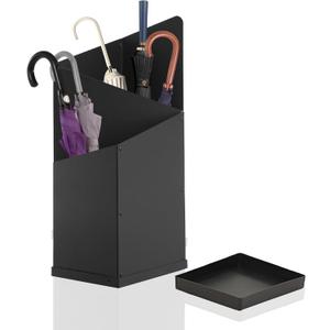 Umbrella Stand for Entryway Stylish Indoor Umbrella Holder for Home Storage & Organization Black Metal Umbrella Basket Rack for Compact Umbrellas, Entryway Decor & Storage