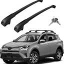 Roof Rack Cross Bars Compatible with Toyota RAV4 2013-2018, Adjustable Aluminum Heavy Duty 300 LBS Anti-Theft Lock Cargo Carrier Rooftop Crossbar Accessories for Bike, Basket, Snowboard, Luggage