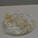 AMOR PRESENT Beach Ball, 16Inch Inflatable Glitter Swimming Pool Balls for Beach Party Favor (Gold)