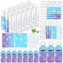 36 Pcs Winter Snowflake Party Favors Wonderland Lip Balm and Lipstick Holder Keychain Bulk January Birthday Gifts for Coworkers Employee Women Guest Bridal Shower Party Supplies