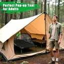1 Person Pop-up Mosquito Tent for Camping - Breathable & Fine Mesh Camping Bug Screen Net with Carry Bag, 7.5ft Instant Portable Screen Tent for Adults Men Women Summer Hiking