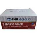 CLI-251 B/C/M/Y Color Ink Cartridges - 4 Pack