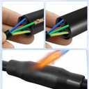 Underground Wire Splice Kit Fit for Supports 14/3 to 8/3 Wire Range UF Cables Splice and Heat Shrink Tubing Electrical Cables Can Withstand up to 600 Volts of Voltage, 1 Set