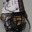 AORAEM LED UV Nail Lamp: Double-Headed Gooseneck UV Lamp for Gel Nails, LED Flash Cure Light with 6X Magnifier Home DIY Salon, Black (Small)