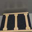 GENMOUS 30.5" Wooden Adjustable Dog Ramps for Bed,5 Levels Height Pet Steps for Small Dogs and Cats,Non-Slip Balanced Dog Indoor Outdoor Ramp,Wood Color