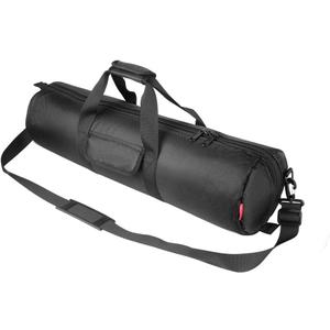 HEMMOTOP Tripod Bag, 25.6x7in Tripod Carrying Case Heavy Duty with Two Zippered Pockets, All Sides Thick Padded Light Stand Bag with Shoulder Strap and Handle for Pool Cue, Speaker Stand -R06518