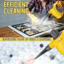 Handheld Steam Cleaner with Safety Lock, 500mL Large Tank & 19PCS Accessories - Multi-Surface Deep Cleaning for Kitchen, Bathroom, Car, Sofa - Removes Stubborn Grime, Sanitizes Surfaces (Yellow)