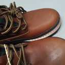 MEN’S CHINOOK WORKHORSE II DARK BROWN LEATHER LOW WORK BOOTS, Size 8 
