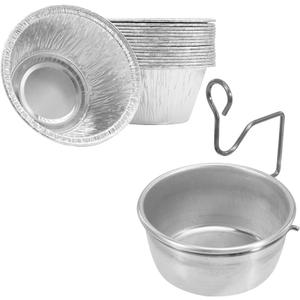 Universal Grease Cup for Char-Broil Kenmore Outdoor Grills and Other Similar Grills, Grease Catcher Cup with Holder and 15-Pack Aluminum Drip Liner for Charbroil 5884694