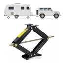 Cobra-Tek Universal RV Camper Travel Trailer Stabilizer Leveling Scissor Jack, Bolt-on or Weld-on, 5000 lbs Load Capacity, 24" inch Height, 5th Wheel, Stable Bow-Tie Base, j-5000, J5000, CBK-1024-PBK