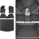 Floor Mats Compatible with 2023 2024 2025 Mazda CX5 Trunk Mat Cargo Liner TPE All Weather Rear Trunk Liner Protector 2024 CX-5 Accessories (Trunk Mat+Floor Mats)