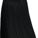 Fnfmrfmr Women Striped High Waist Long Skirts Summer Casual Elastic Waist Straight Slim Midi Skirt Black Long Size S