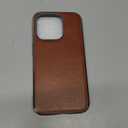 LOHASIC for iPhone 15 Pro Case Leather  Soft Luxury Magnetic Cover Compatible with MagSafe Accessories, Classic Minimalist Designer i Phone 15 Pro Phone Case for Business Men Women, Brown