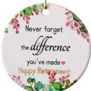 Retirement Ornament 2025, Retired Gifts for Women Man, Retirement Gifts for Nurse,Coworker,Teacher Ornament, 3inch Holiday Keepsake Retired Christmas Ornaments 2025