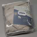 Nanspring Ecru Curtains 90 Inches Long for Living Room Linen Blend Light Filtering Semi Sheer Curtain Back Tab Rod Pocket Rustic Decor Natural Farmhouse Elegant Drapes for Bedroom 52x90, 2 Panels