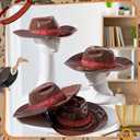 Xtinmee 12 Pieces Cowboy Hats Bulk Adult Cowboy Hats Party Pack Western Cowboy Hat Costume Accessories Western Rodeo Party Supplies