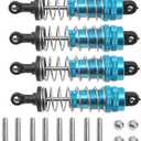 4Pack Vgoohobby 144001 Shock Absorber Damper Suspension Shocks Upgrade Parts Compatible with WLtoys 144001 124018 124019 1/14 RC Car Buggy (Blue)