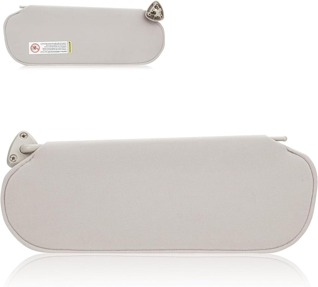 Sun Visor for Chevy Express & GMC Savana 1500 1999-2014, 2500 3500 4500 1999-2019, Left Driver Side Cream-Grey Sunvisor Replacement 84054688 84054695
