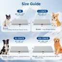 ZOMISIA Cooling Dog Bed for Crate, Q-Max>0.5 Cooling Mat with Removable Washable Cover, Orthopedic Egg Crate Foam Summer Pad for Extra Large Dogs, 41x27 Inch, Grey