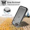 SPORTLINK Waterproof Case for iPhone SE 3rd 2022/iPhone SE 2nd 2020/iPhone 7/8 - Full Body Shockproof Dustproof Phone Screen Protector Rugged Waterproof Case for iPhone SE3/SE2/7/8 (Black)