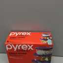 Pyrex Simply Store (3Pack) Glass Food Storage Containers Set, 3 Meal Prep Containers With Plastic BPA-Free Lids, Dishwasher & Microwave Safe