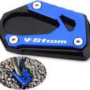 For V-Strom 1000 1000XT DL1000 2014-2021 V-Strom 1050 1050XT DL1050 2019-2022 Kickstand Foot Side Stand Enlarge Extension Plate Pad vstrom 1000 1050 xt Accessories (blue)