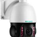 SV3C 36X Zoom PTZ POE Camera Outdoor, Auto Tracking 4K ONVIF IP Wired Camera, Person Vehicle Motion Detection, Floodlight Color Night Vision, Two Way Audio, Camhipro, Preset, BlueIris, 24/7 Recording