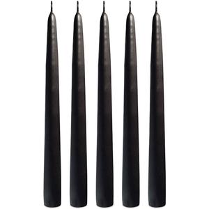 2 Pack Elegant Black 12 Inch Taper Candles - Pack of 12 Premium Unscented, Dripless & Smokeless Hand-Dipped Candles for Birthday, Wedding or Dinner Decorations and Formal Candlelighting