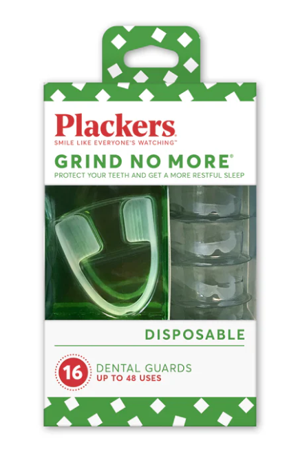 Plackers Grind No More Night Guard, Nighttime Protection for Teeth, BPA Free, Sleep Well, Ready to Wear, Disposable, One Size Fits All, 16 Count