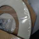 Bemis 500EC Durable Wood Toilet Seat with Easy Clean Hinges, Made in USA, Round, Almond