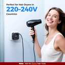 Upgraded 2000W Voltage Converter US to Europe for Hair Dryer - 220V to 110V Converter for European Travel, Power Converter Adapter Combo with 2 PD/QC & UK/AU/US/IT/European Travel Plug Adapters