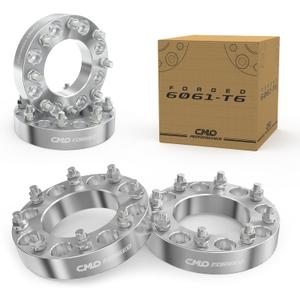 Customadeonly 8x6.5 (8x165.1) to 8x180 Forged Wheel Adapters 1.5 Inch Compatible for 8x6.5 Hubs to Fit 8x180 Wheels 4pc Set, 126mm Bore, M14x1.5 Studs