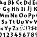 Barker Creek 2" Letter Pop-Outs 2-Pack, Black Tie Affair, Jazz Up Your Bulletin Boards with These Colorful Letters, 1352 Upper and Lowercase Letters, Numbers & Punctuation Marks, 2" (3654)