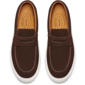 Journey West Men's Vintage Loafers for Men Belgian Loafers Slip-on Loafer Penny Loafer Casual Loafers (11)